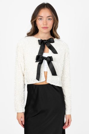 Isabel Bow Tie Front Jacket