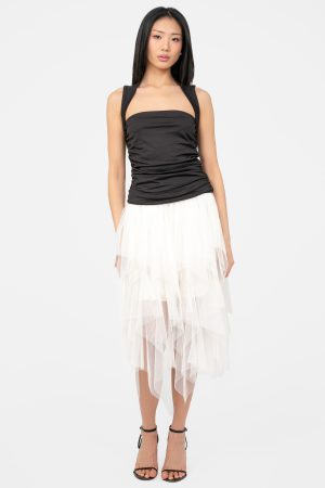 Violetta Multi Layer Tulle Midi Skirt
