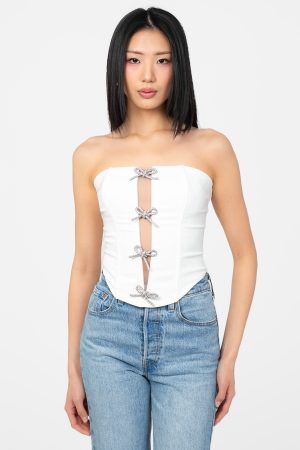 Chantelle Embellished Bow Bustier